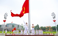 National flag-raising ceremony at Ba Dinh Square